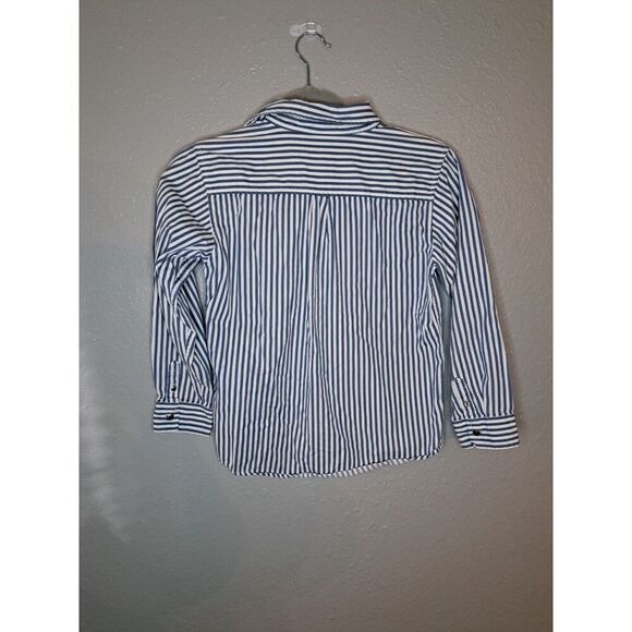 Gymboree Boy's Striped Button Down Long Sleeve Shirt Size Medium - Picture 5 of 8